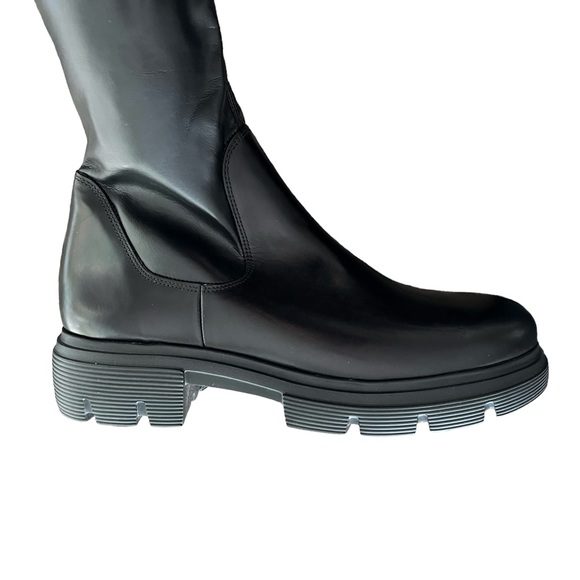 Paul Green Over the Knee Black Leather Boots Women’s Size 10.5 - Picture 6 of 16